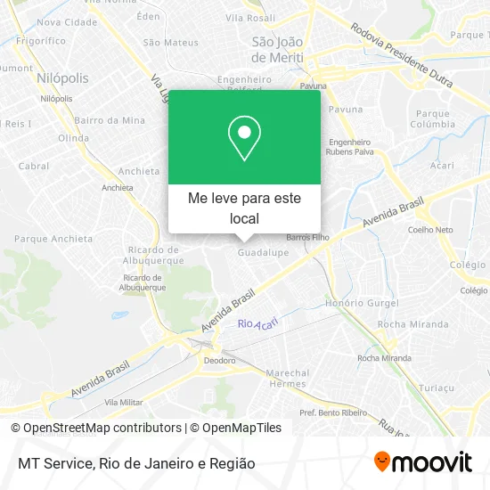 MT Service mapa