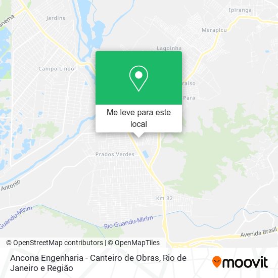 Ancona Engenharia - Canteiro de Obras mapa