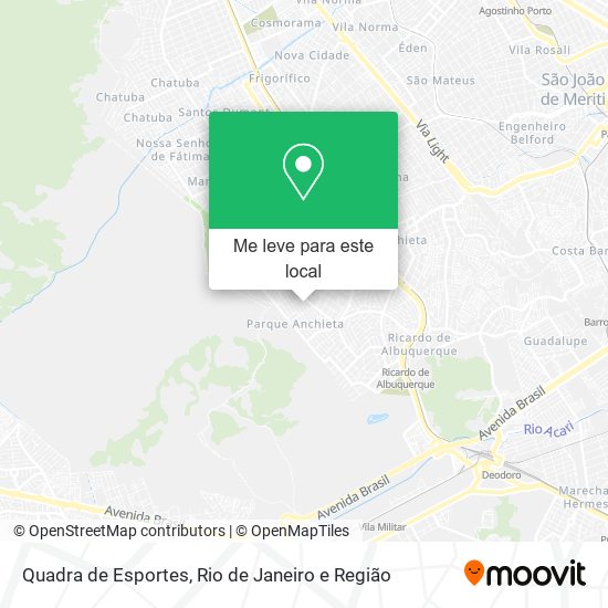 Quadra de Esportes mapa