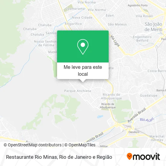 Restaurante Rio Minas mapa