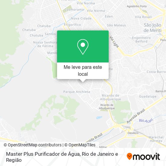 Master Plus Purificador de Água mapa