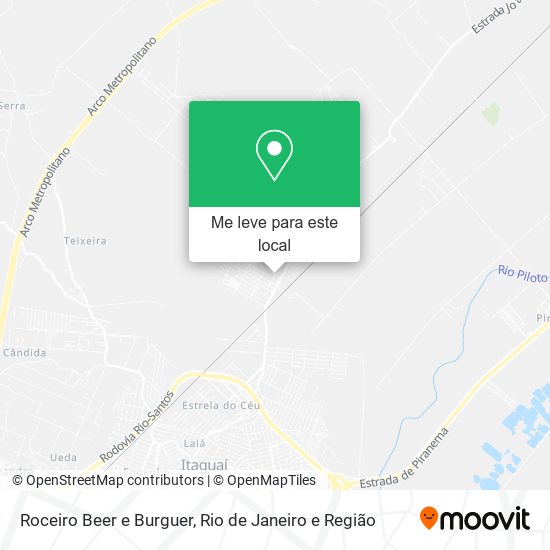 Roceiro Beer e Burguer mapa