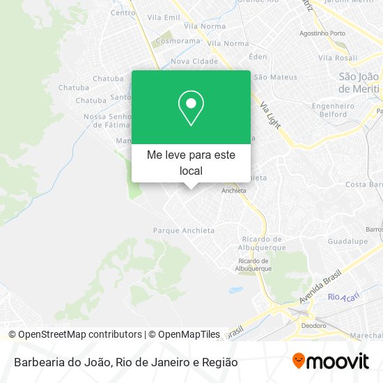 Barbearia do João mapa