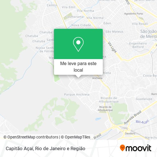Capitão Açaí mapa