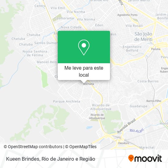 Kueen Brindes mapa