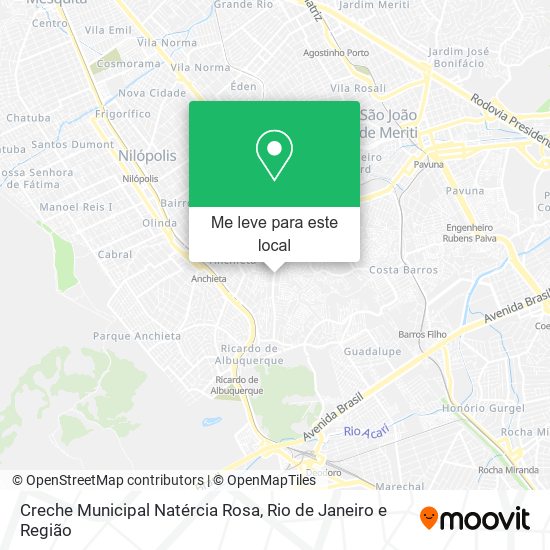 Creche Municipal Natércia Rosa mapa