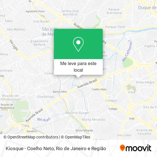 Kiosque - Coelho Neto mapa
