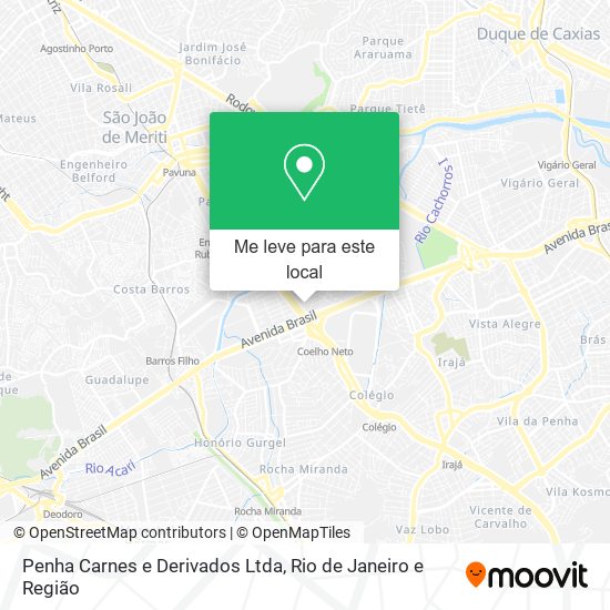 Penha Carnes e Derivados Ltda mapa