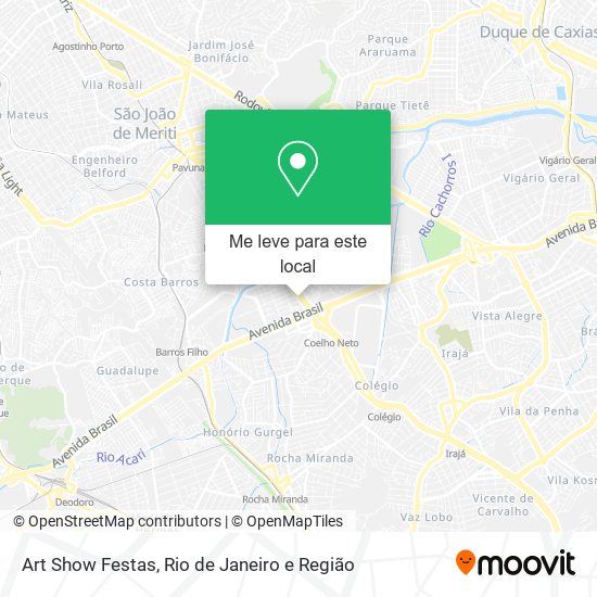 Art Show Festas mapa