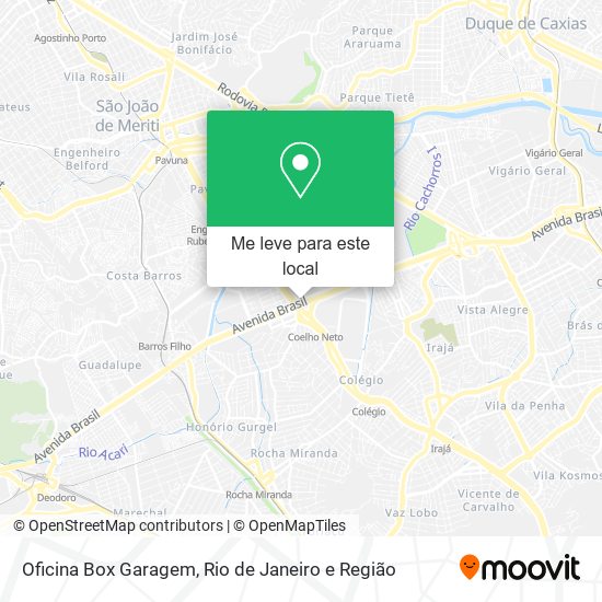 Oficina Box Garagem mapa