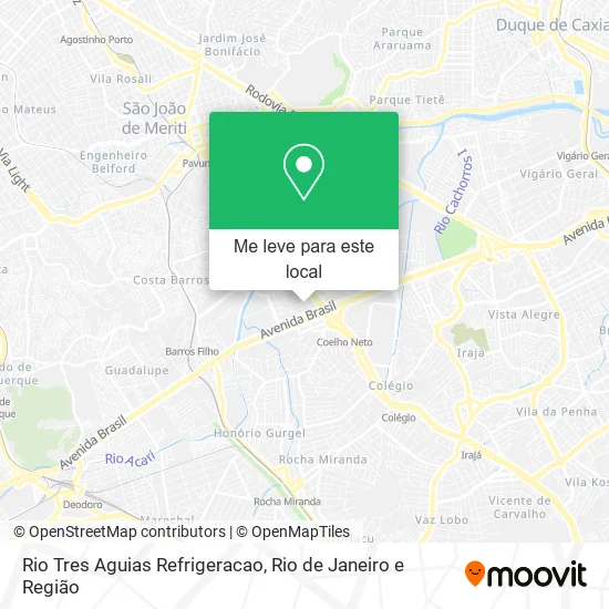 Rio Tres Aguias Refrigeracao mapa
