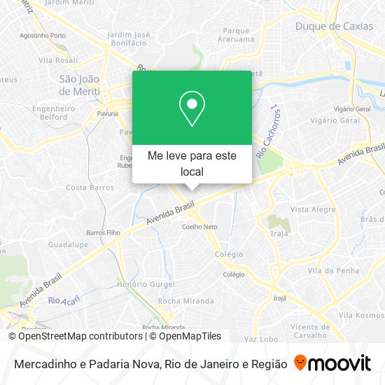 Mercadinho e Padaria Nova mapa