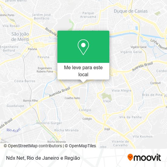 Ndx Net mapa