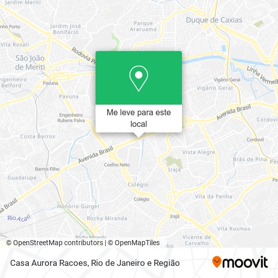 Casa Aurora Racoes mapa
