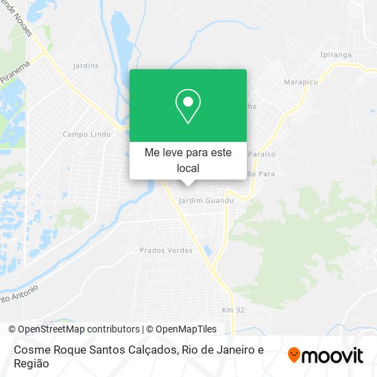 Cosme Roque Santos Calçados mapa