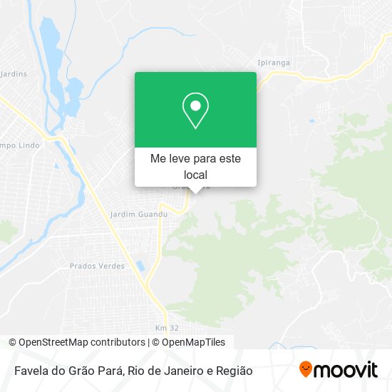 Favela do Grão Pará mapa