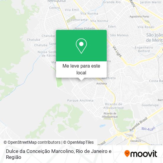 Dulce da Conceição Marcolino mapa