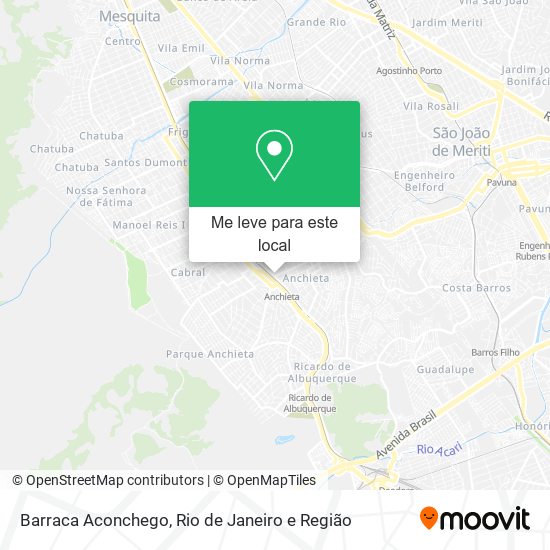 Barraca Aconchego mapa