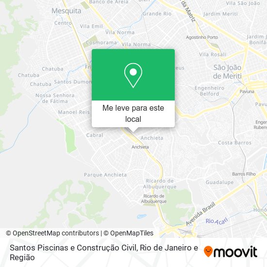 Santos Piscinas e Construção Civil mapa
