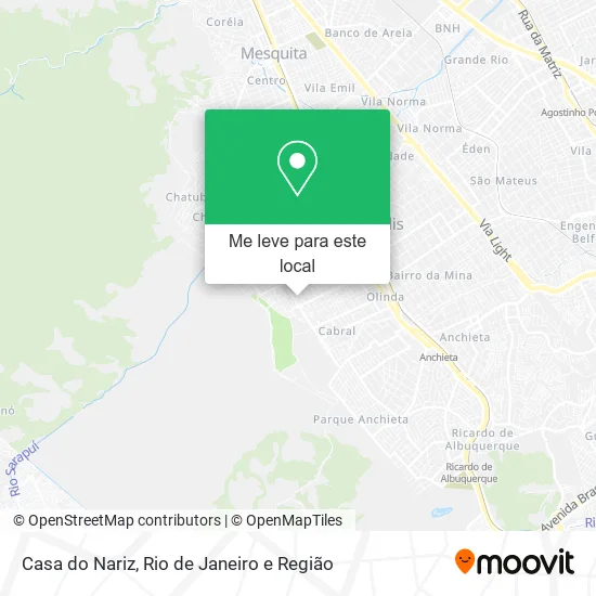 Casa do Nariz mapa