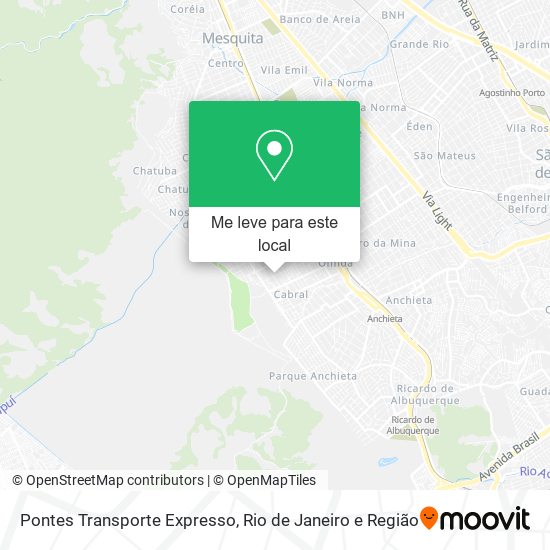 Pontes Transporte Expresso mapa