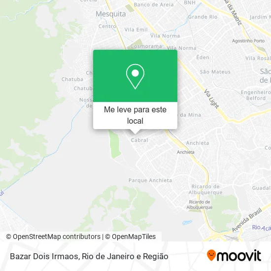 Bazar Dois Irmaos mapa