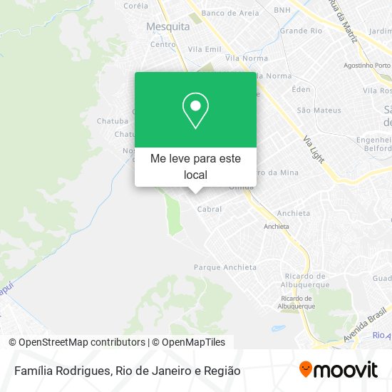 Família Rodrigues mapa