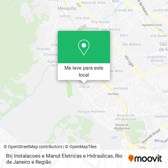 Brj Instalacoes e Manut Eletricas e Hidraulicas mapa