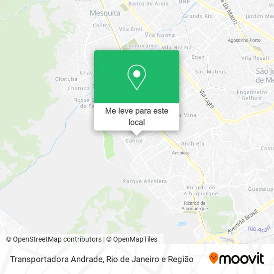 Transportadora Andrade mapa