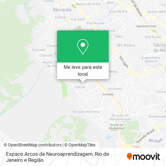 Espaco Arcos de Neuroaprendizagem mapa