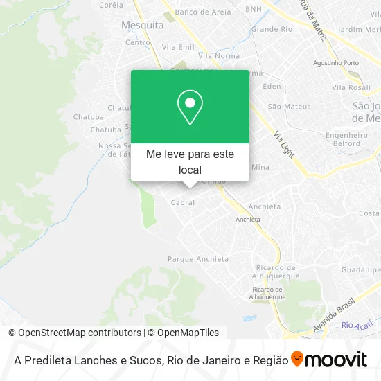 A Predileta Lanches e Sucos mapa