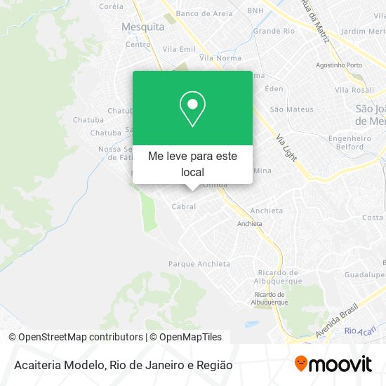 Acaiteria Modelo mapa