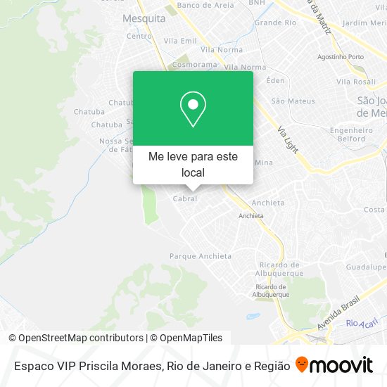 Espaco VIP Priscila Moraes mapa