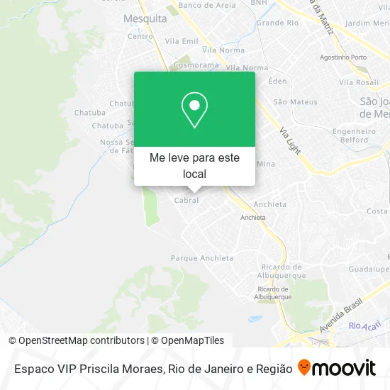 Espaco VIP Priscila Moraes mapa