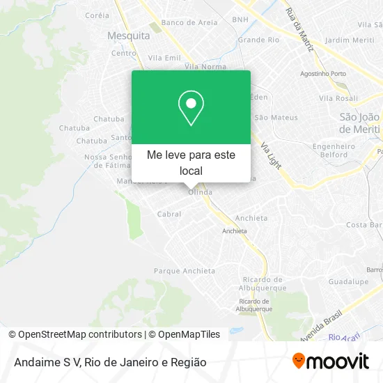 Andaime S V mapa