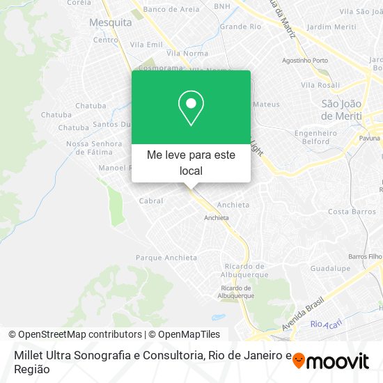 Millet Ultra Sonografia e Consultoria mapa