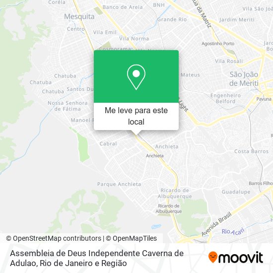 Assembleia de Deus Independente Caverna de Adulao mapa