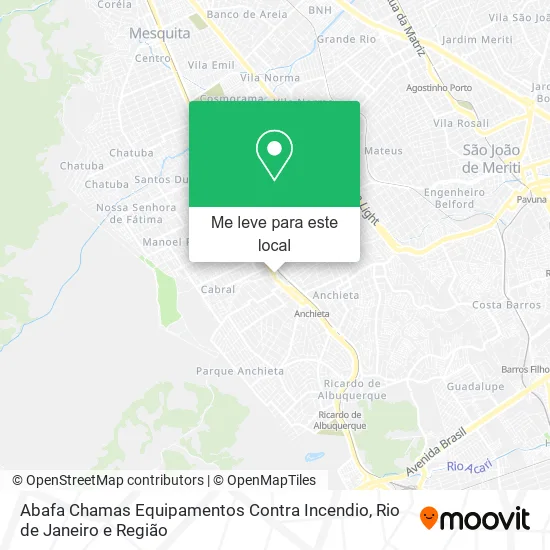 Abafa Chamas Equipamentos Contra Incendio mapa