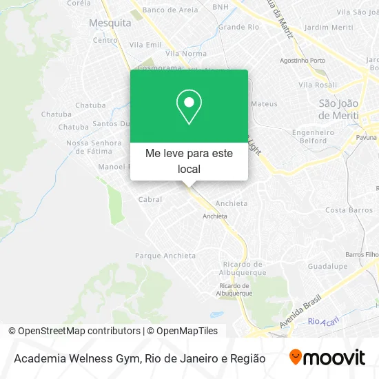 Academia Welness Gym mapa