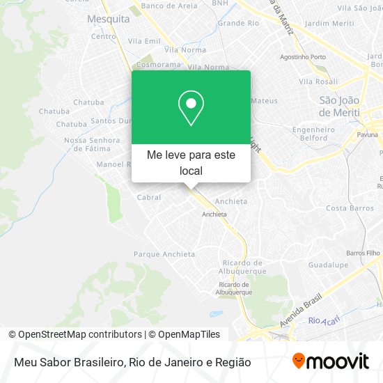 Meu Sabor Brasileiro mapa