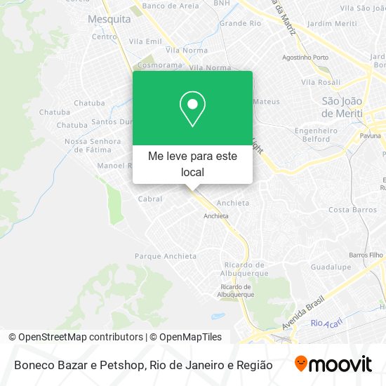 Boneco Bazar e Petshop mapa