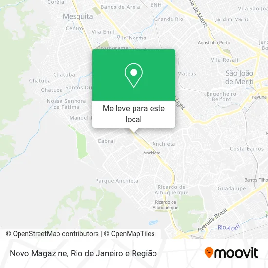 Novo Magazine mapa