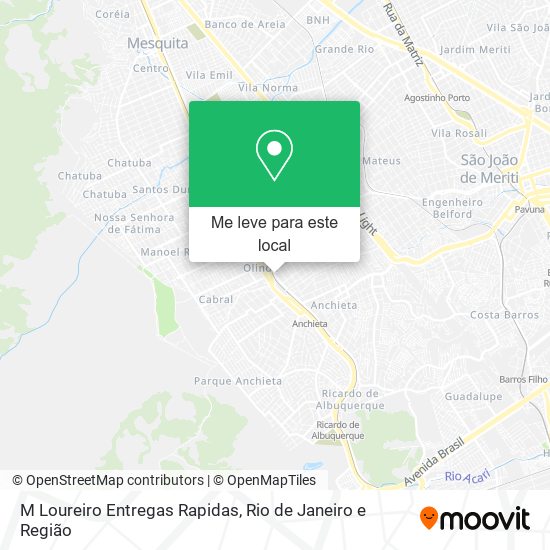 M Loureiro Entregas Rapidas mapa