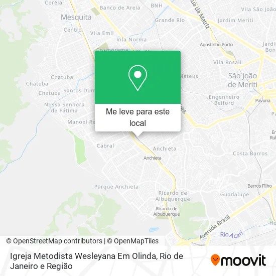 Igreja Metodista Wesleyana Em Olinda mapa