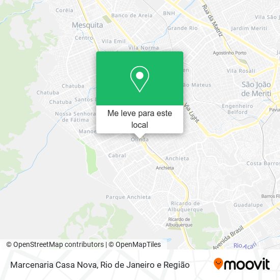 Marcenaria Casa Nova mapa