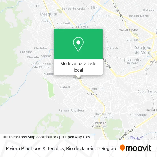 Riviera Plásticos & Tecidos mapa