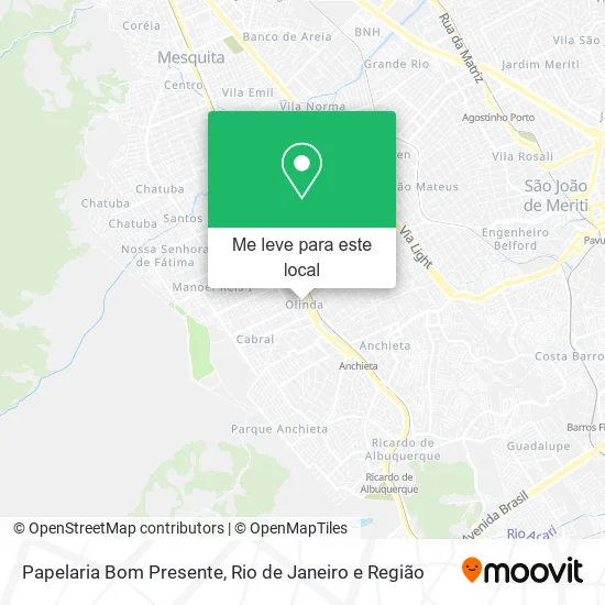 Papelaria Bom Presente mapa