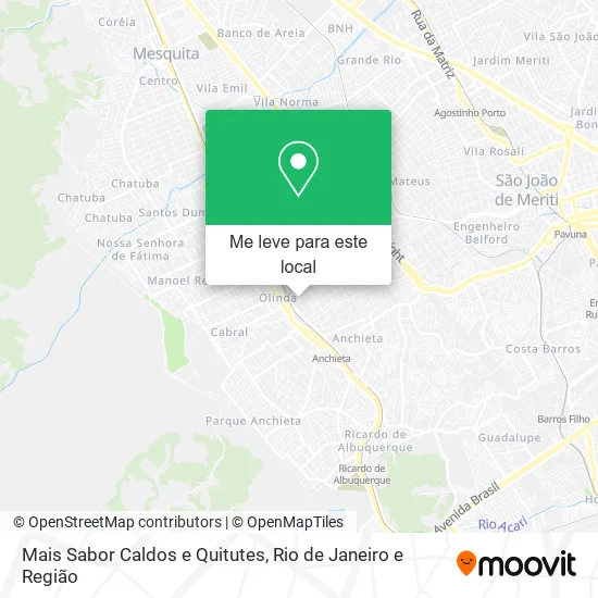 Mais Sabor Caldos e Quitutes mapa