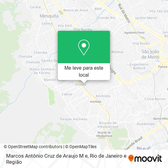 Marcos Antônio Cruz de Araujo M e mapa