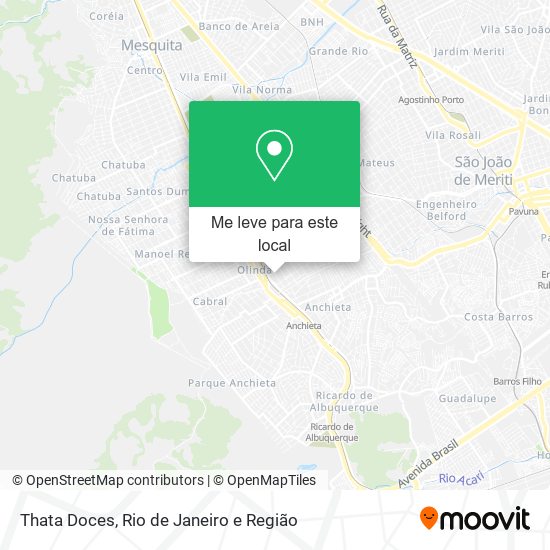 Thata Doces mapa